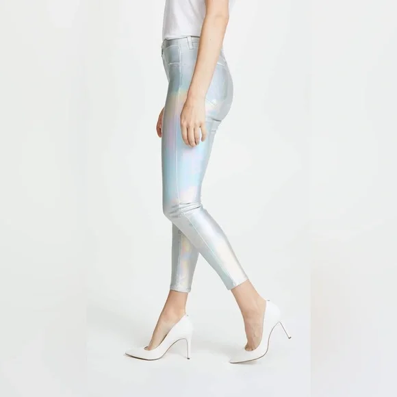 L’AGENCE Margot Skinny Jeans (Metallic)